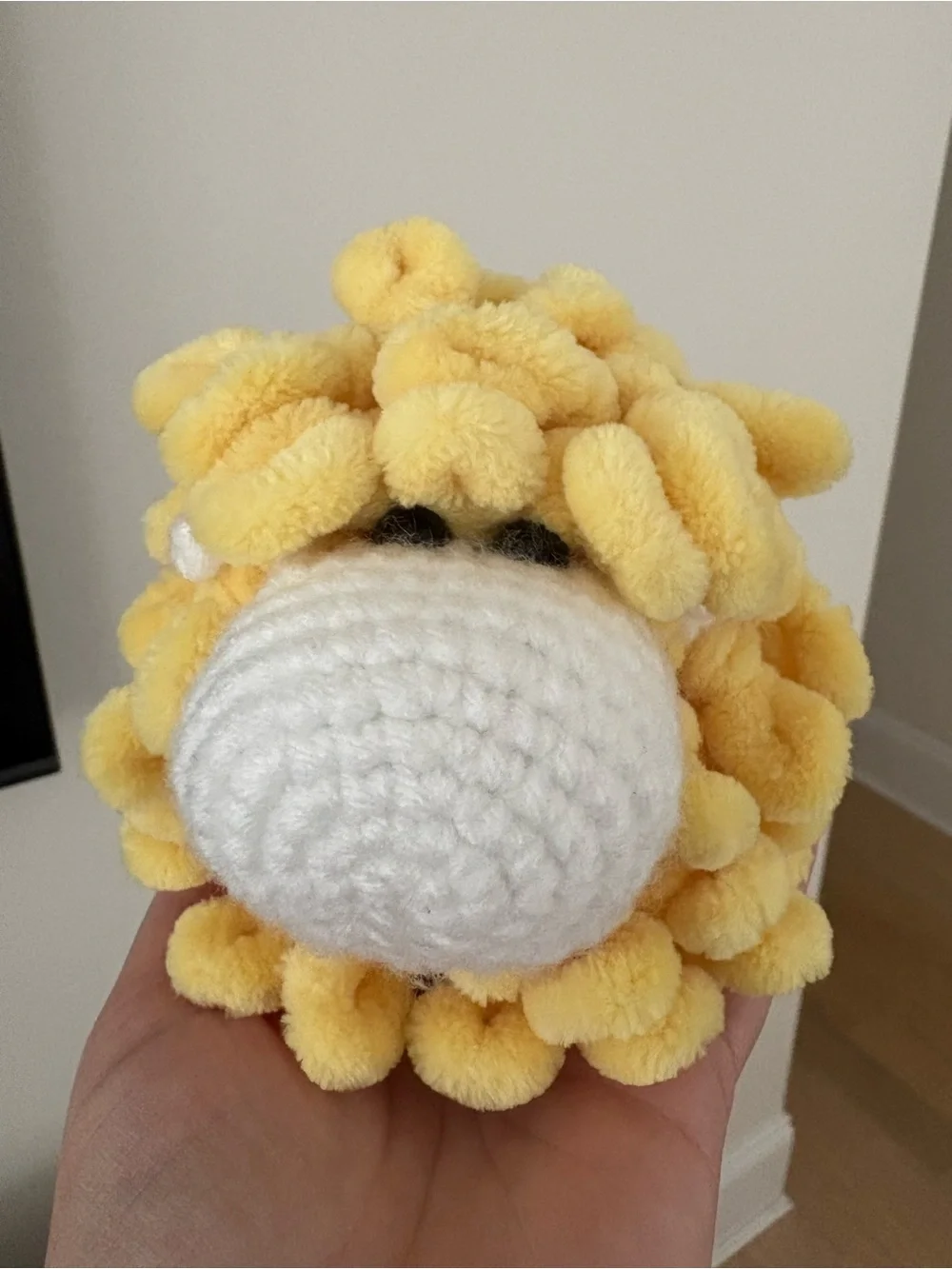 Yellow Plush Sheep Soft Toy - Kids Toy